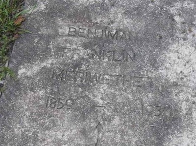 Benjimin Franklin Meriwether on Sysoon