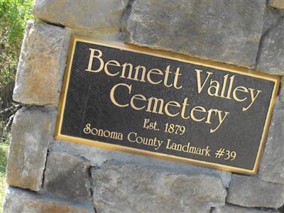 Bennett Valley Cemetery on Sysoon