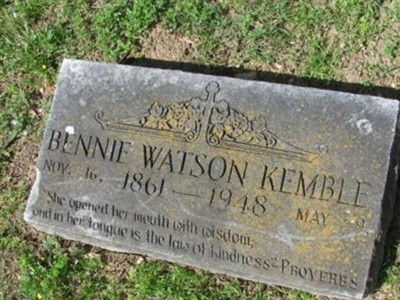 Bennie Ruth Watson Kemble on Sysoon