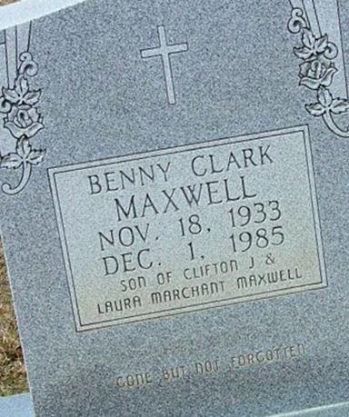 Benny Clark Maxwell on Sysoon