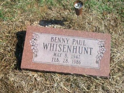 Benny Paul Whisenhunt on Sysoon