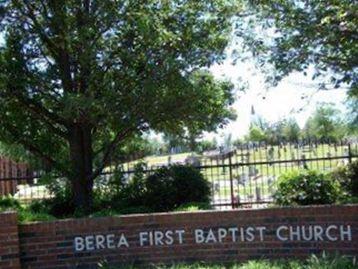 Berea First Baptist Church Cemetery on Sysoon