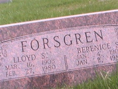 Berenice Maxine Starcher Forsgren on Sysoon