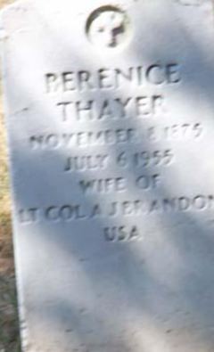 Berenice Thayer Brandon on Sysoon