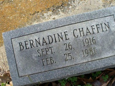 Bernadine Chaffin on Sysoon