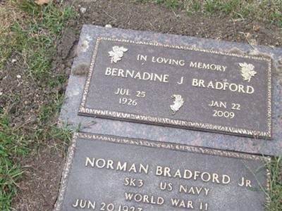 Bernadine J Cook Bradford on Sysoon