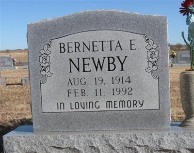 Bernetta Elizabeth "Nettie" McMonigle Newby on Sysoon