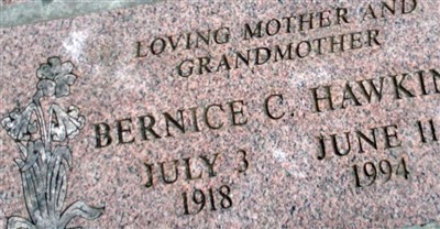 Bernice Catherine Prentice Hawkins on Sysoon