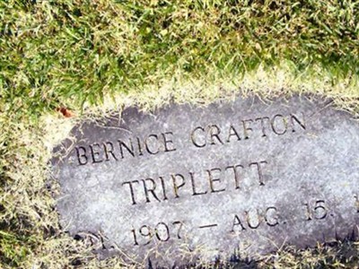 Bernice Crafton Triplett on Sysoon