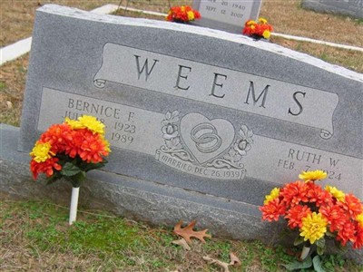 Bernice Franklin Weems on Sysoon