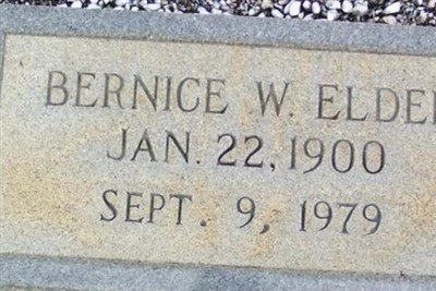 Bernice Melissa Weaver Elder on Sysoon