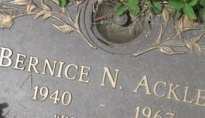 Bernice N. Teel Ackley on Sysoon