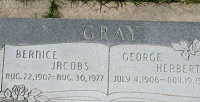 Bernice Redden Jacobs Gray on Sysoon