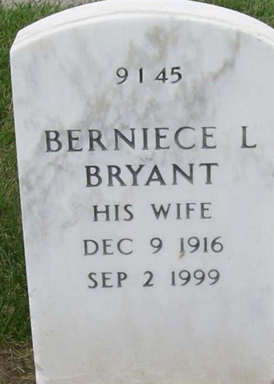 Berniece L Bryant on Sysoon