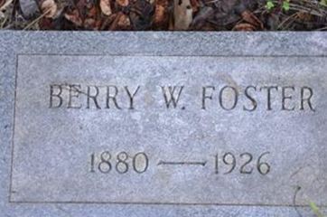 Berry W Foster on Sysoon