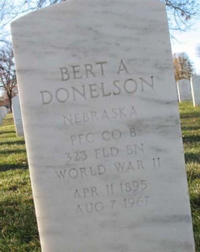 Bert A Donelson, Find a grave on Sysoon Bert A Donelson on Sysoon