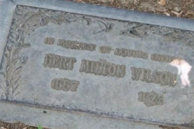 Bert Milton Wilson on Sysoon