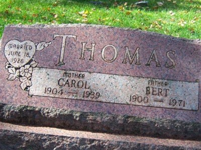 Bert W Thomas on Sysoon