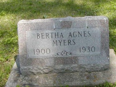 Bertha Agnes Byers Myers on Sysoon