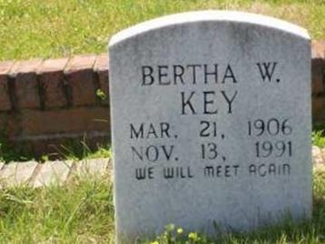 Bertha Ann Walker Key on Sysoon