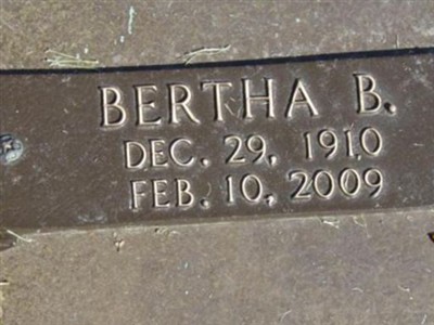 Bertha B Pitman Bull on Sysoon