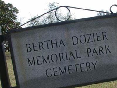 Bertha Dozier Memorial Park Cemetery on Sysoon