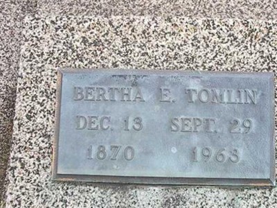 Bertha E Prather Tomlin on Sysoon