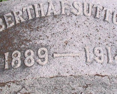 Bertha F Sutton on Sysoon