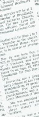 Bertha Gericke Sy on Sysoon