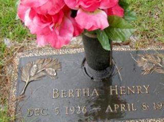 Bertha Henry on Sysoon