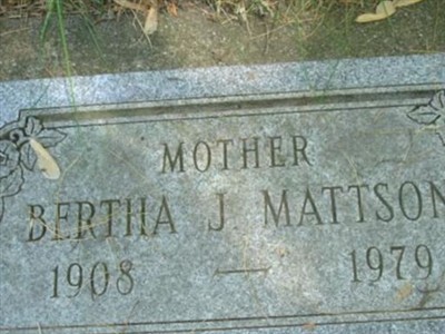 Bertha J. Mattson on Sysoon