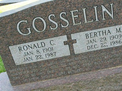 Bertha M. Gosselin on Sysoon