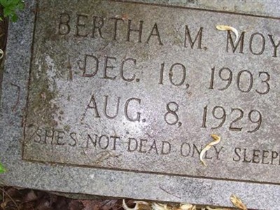 Bertha M. Okes Moye on Sysoon