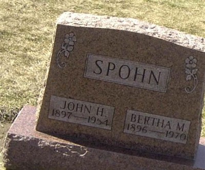 Bertha M Spohn on Sysoon