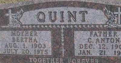 Bertha Quint on Sysoon
