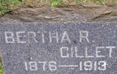 Bertha R. Gillett, Find a grave on Sysoon Bertha R. Gillett on Sysoon