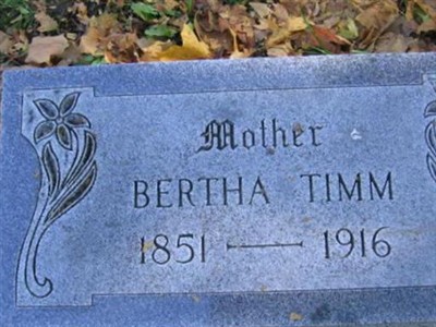 Bertha Seil or Zill Timm on Sysoon