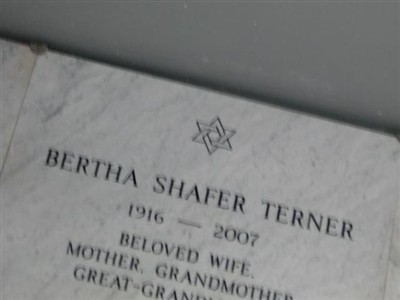 Bertha Shafer Terner on Sysoon