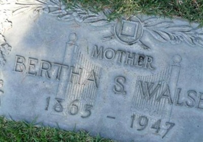 Bertha Sophia Hamlin Walser on Sysoon