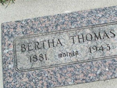 Bertha Vanderpool Thomas on Sysoon