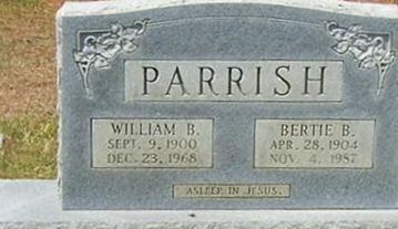 Bertie B. Parrish on Sysoon
