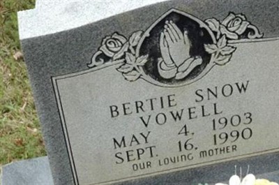 Bertie Snow Vowell on Sysoon