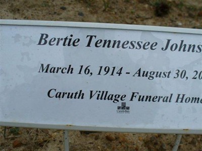 Bertie T Bledsoe Johnson on Sysoon