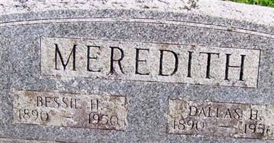 Bessie H Meredith on Sysoon