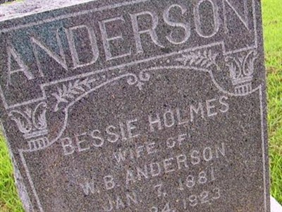 Bessie Holmes Anderson on Sysoon