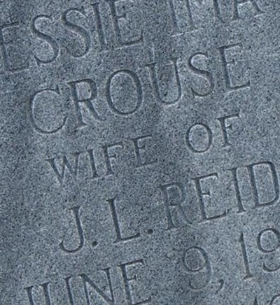 Bessie Ima Crouse Reid on Sysoon