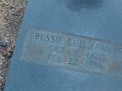 Bessie Lou Brookins Franks on Sysoon