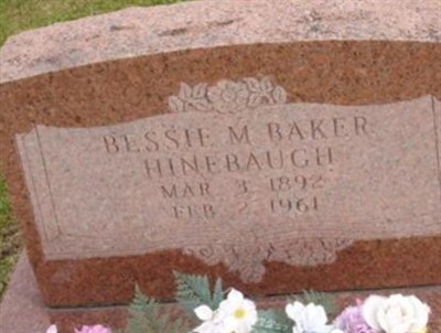 Bessie M Baker Hinebaugh on Sysoon