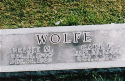 Bessie M Maloney Wolfe on Sysoon