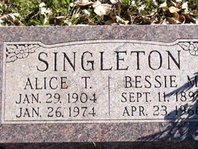 Bessie M Singleton on Sysoon
